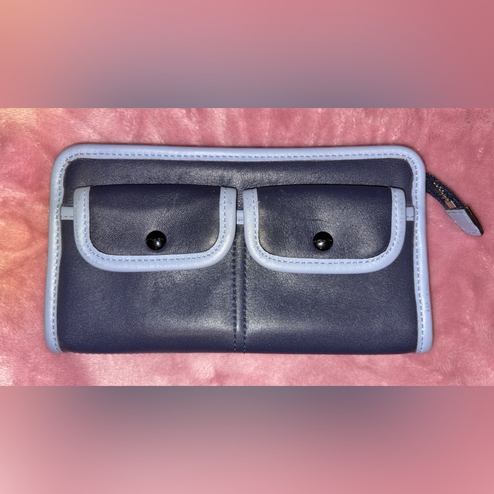 Coach Navy Blue Clutch/Wallet
